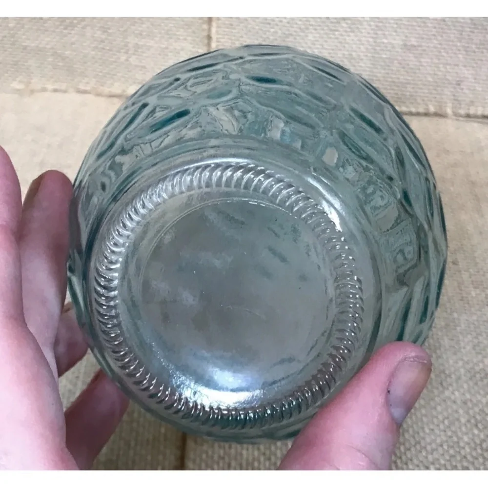 Vintage Light Blue Glass Bud Vase Textured Fairy Core Coastal Grandma Ocean